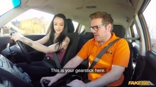 Hard sex and creampie on 2nd lesson / FakeDrivingSchool - PornGO.com