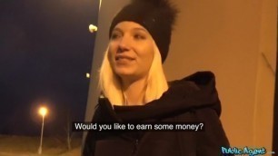 Hot blonde fucks for czech cash / PublicAgent - PornGO.com