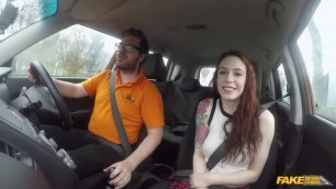 USA babe gets UK anal sex / FakeDrivingSchool - PornGO.com