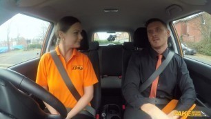 Backseat blowjobs and deep creampie / FakeDrivingSchool - PornGO.com